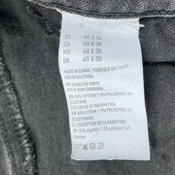 American Eagle 360 Extreme Flex Slim Taper Jeans Men's Size 40 Distressed - Picture 11 of 16